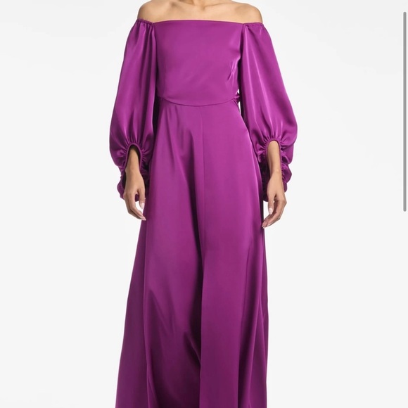 NWT Sachin & Babi Bryant Gown Dress Sparkling Wine Size 0 with Slit - Picture 4 of 16